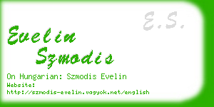 evelin szmodis business card